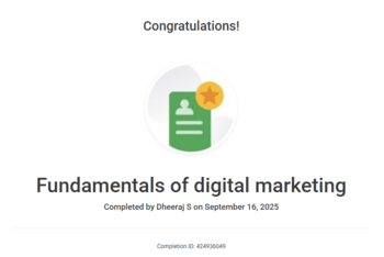 Fundamentals of Digital Marketing